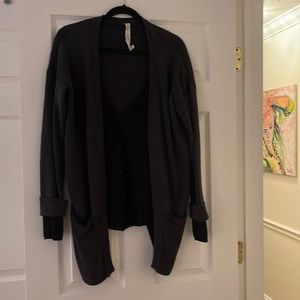 Lululemon sweater with cardigan inset